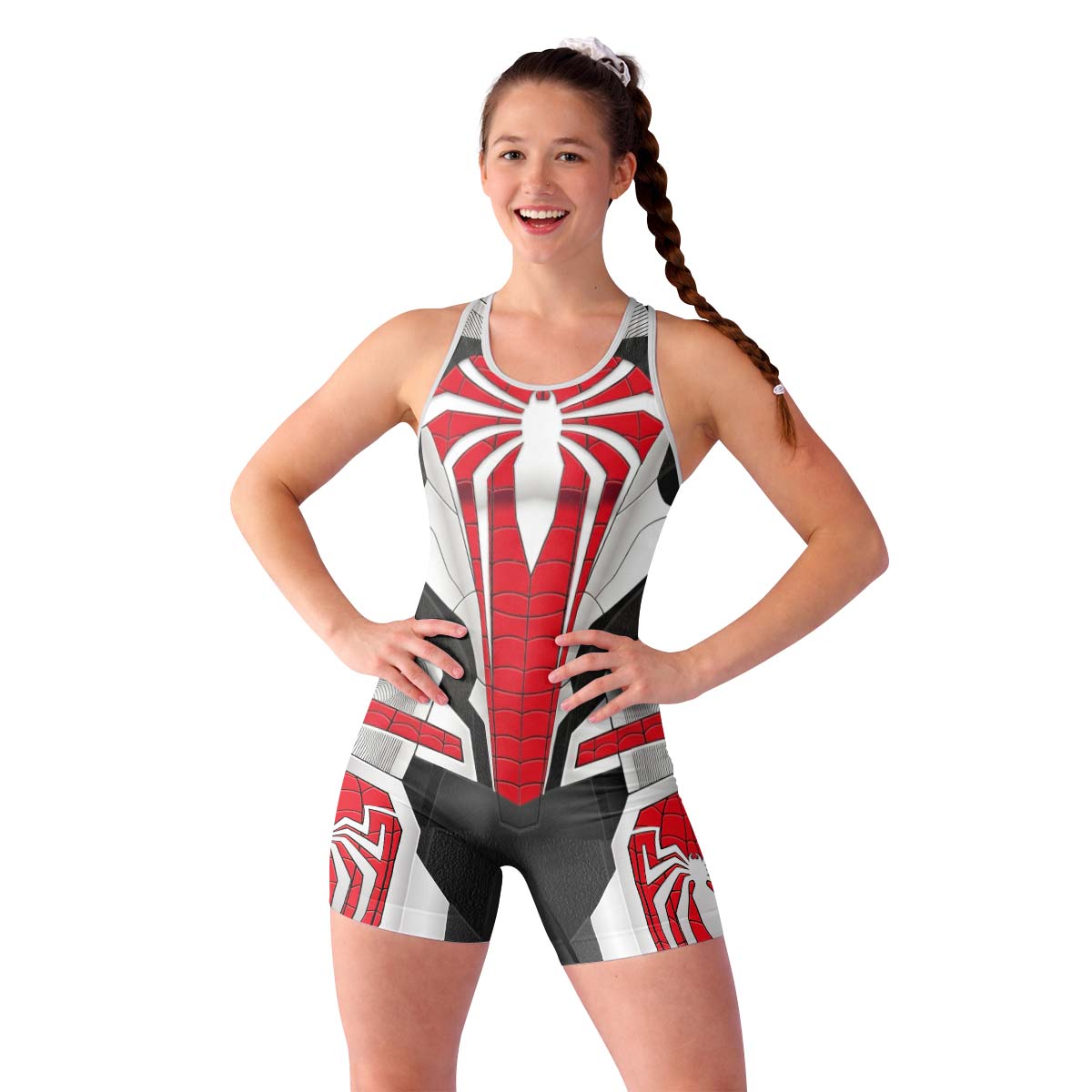 Spider Man Armored Advanced Suit Wrestling Singlet