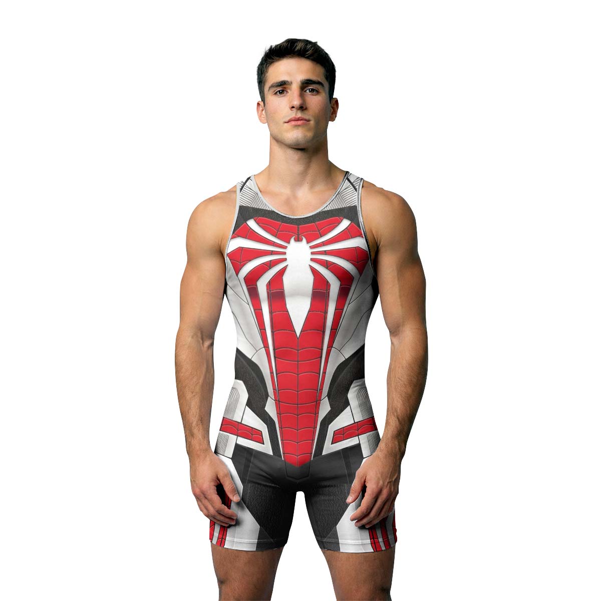 Spider Man Armored Advanced Suit Wrestling Singlet