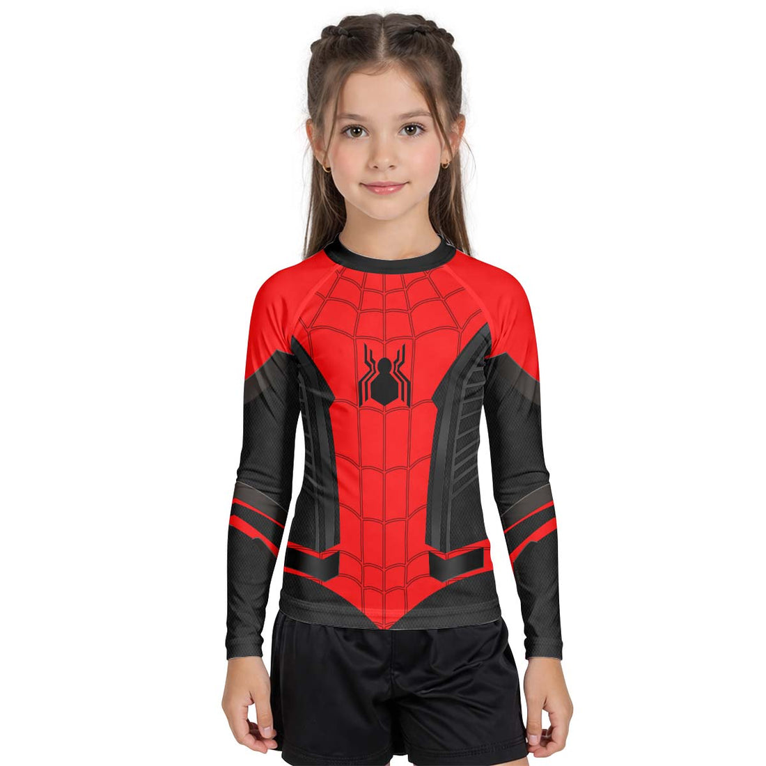 Spider Man BJJ Cosplay Kid Rash Guard