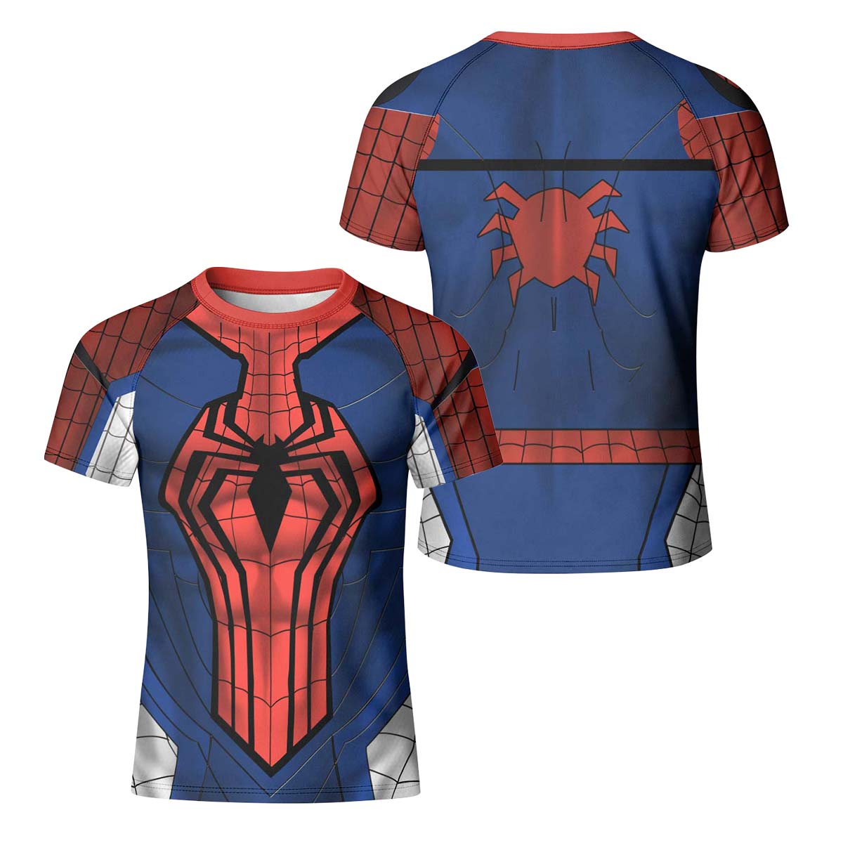  Spider Man Black Advanced Suit Kids Rash Guard