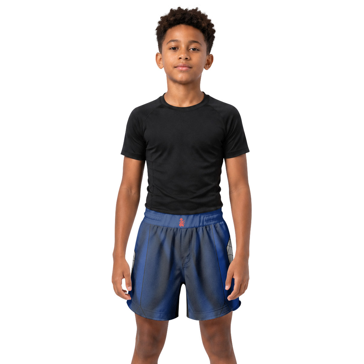 Spider Man Black Advanced Suit Kids Grappling Shorts