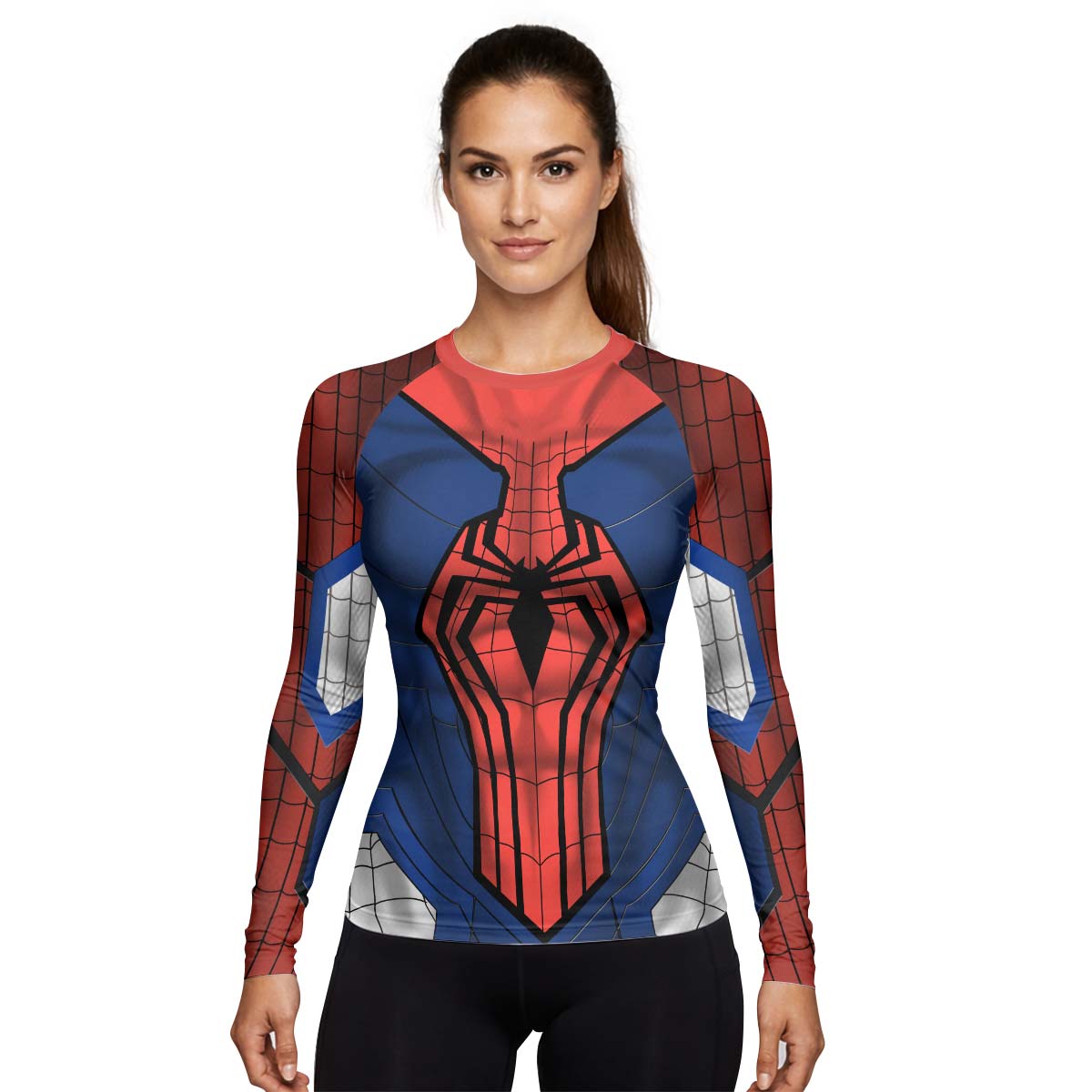  Spider Man Black Advanced Suit Rash Guard