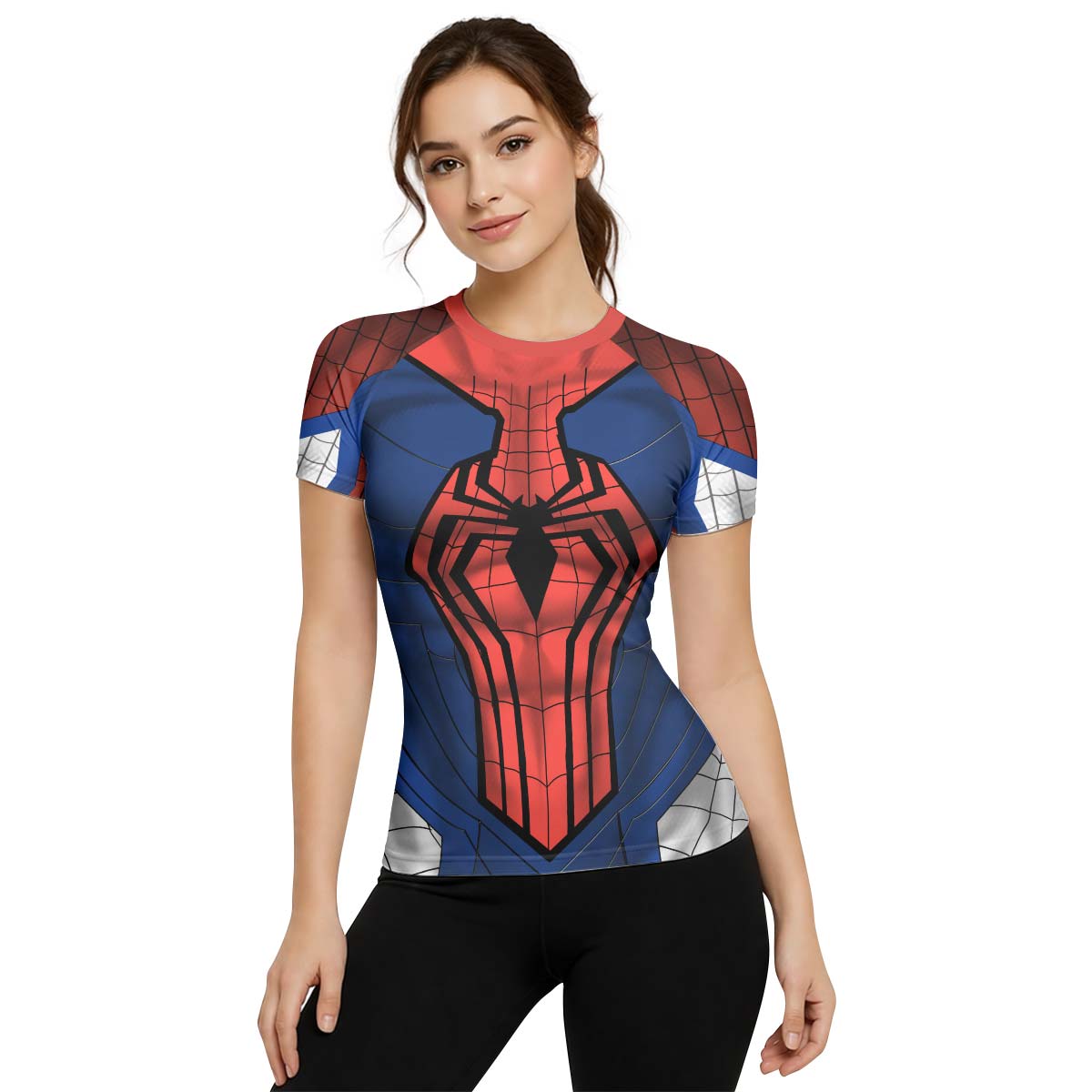  Spider Man Black Advanced Suit Rash Guard