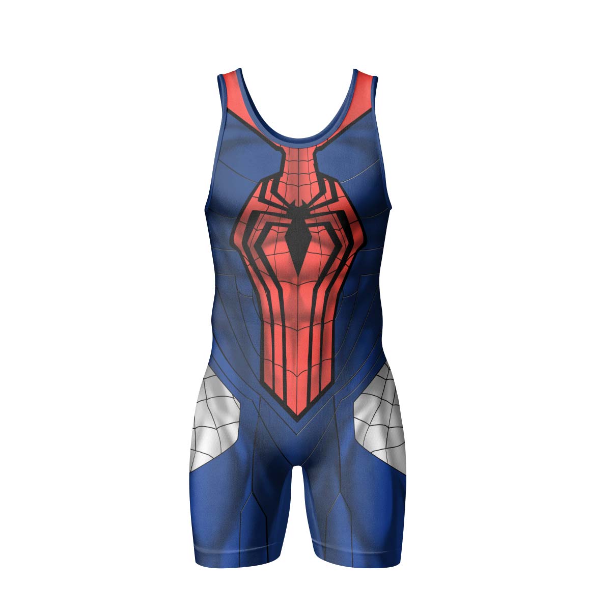  Spider Man Black Advanced Suit Wrestling Singlet