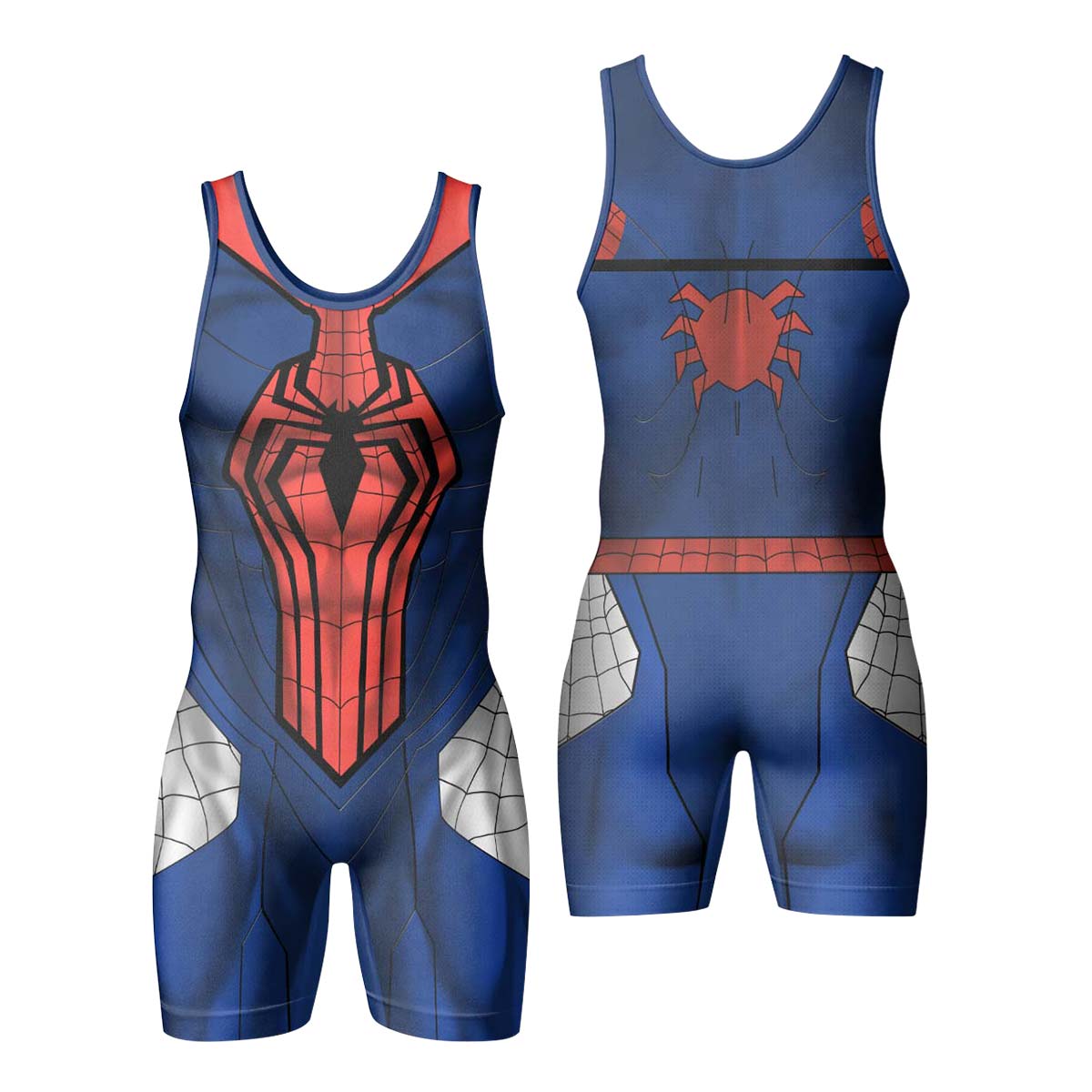 Spider Man Black Advanced Suit Wrestling Singlet