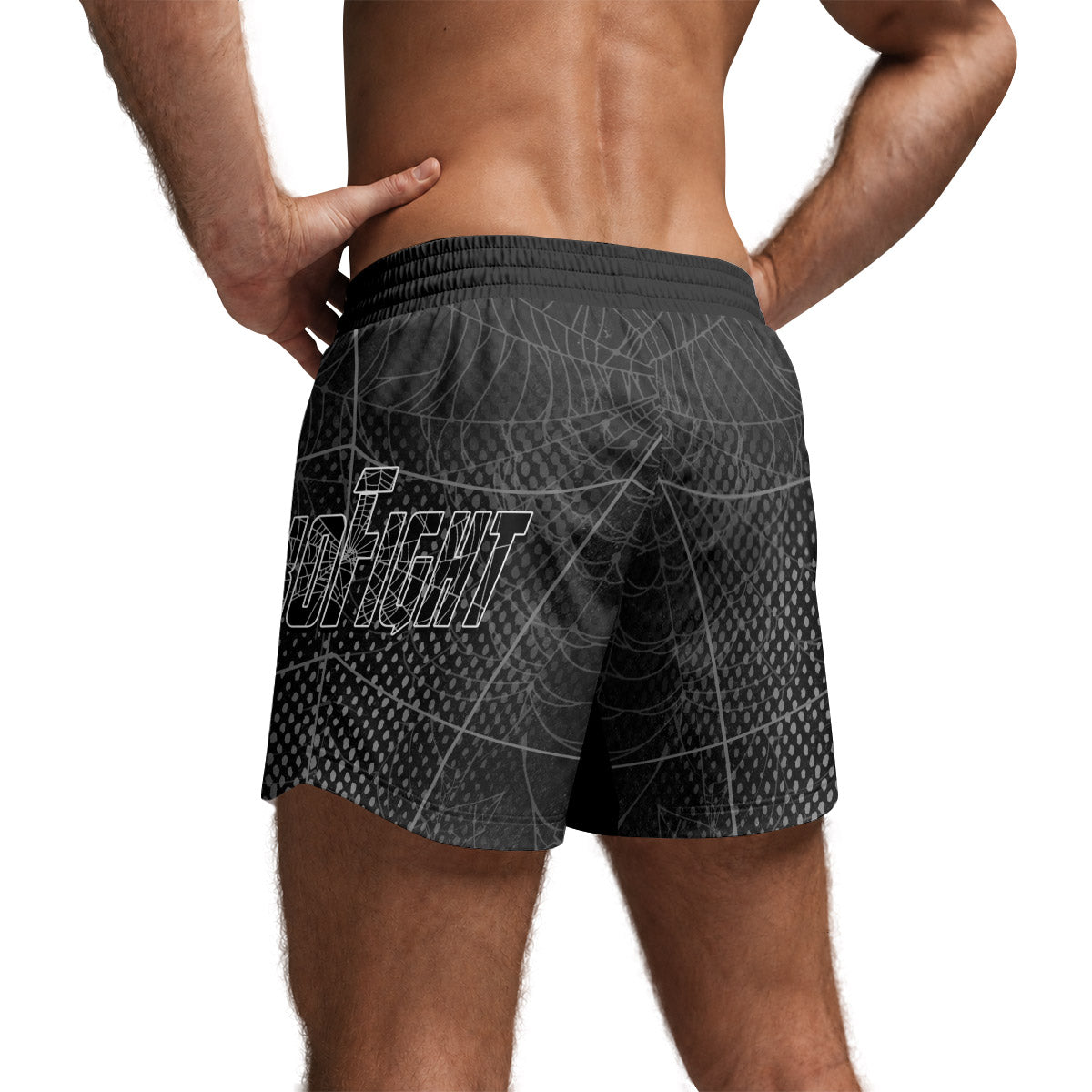  Spider Man Black Mask Grappling Shorts