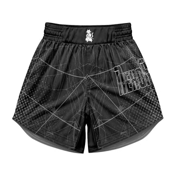 Spider Man Black Mask Kids Grappling Shorts