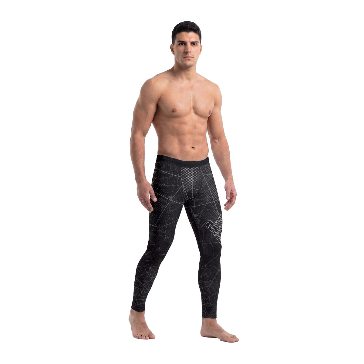  Spider Man Black Mask Men's Compression Leggings