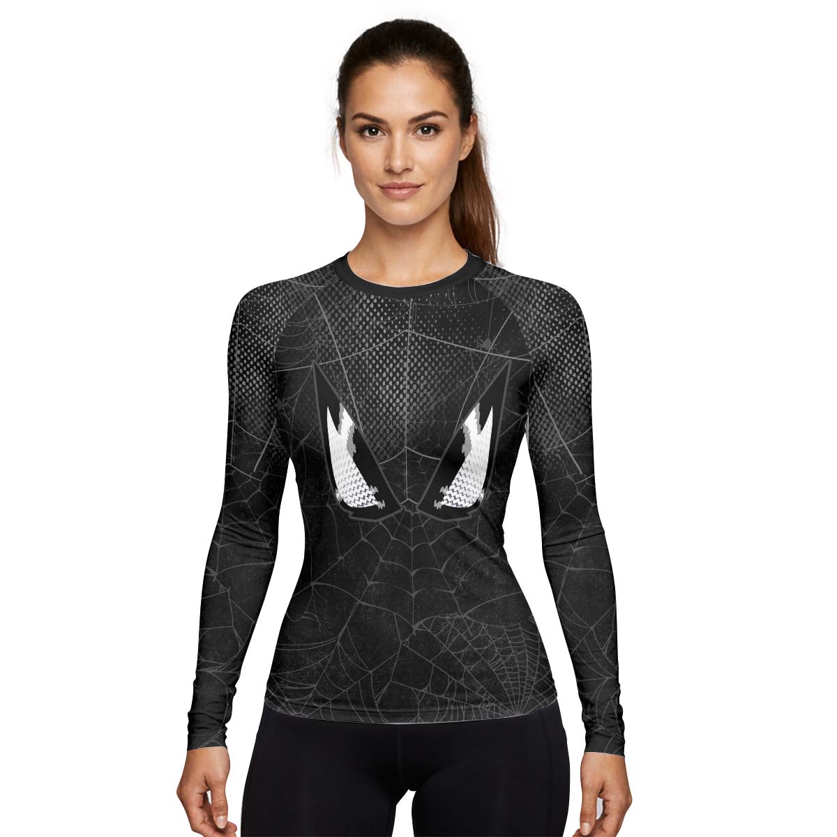  Spider Man Black Mask Rash Guard