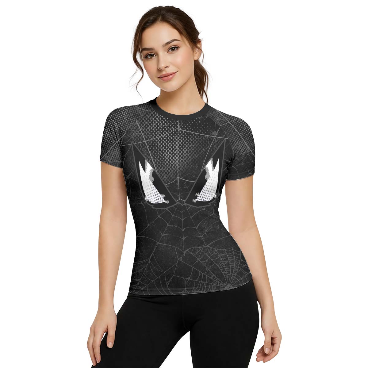  Spider Man Black Mask Rash Guard
