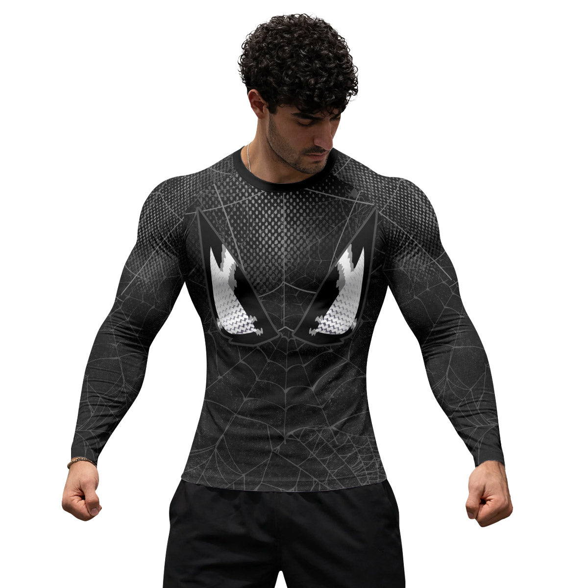 Spider Man Black Mask Rash Guard