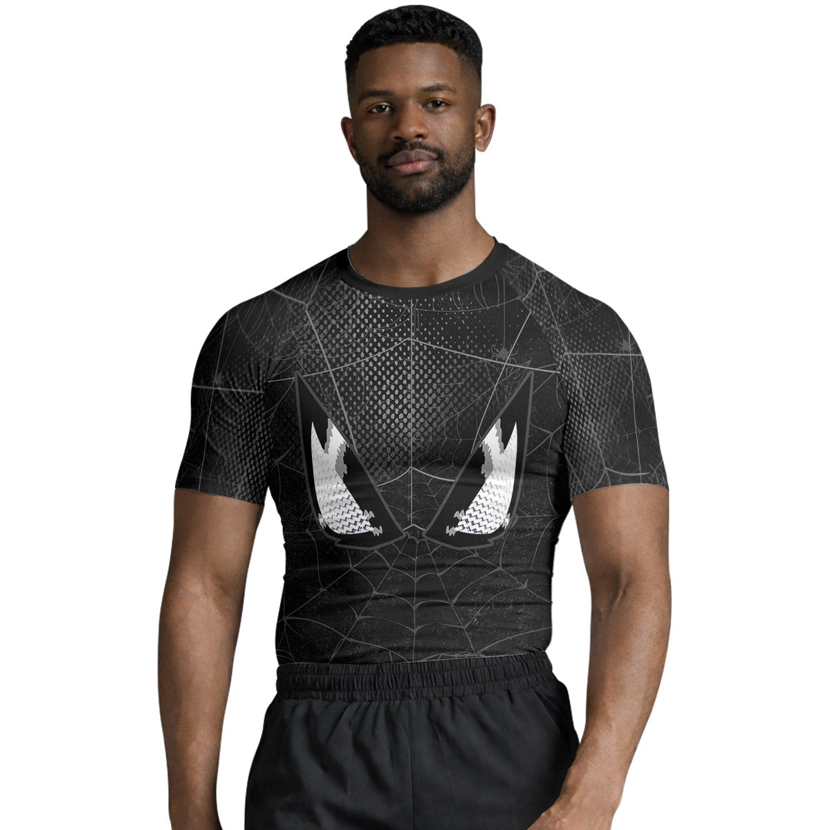 Spider Man Black Mask Rash Guard
