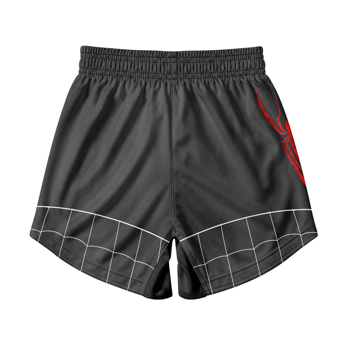 Spider Man Black Red Cosplay Kids Grappling Shorts