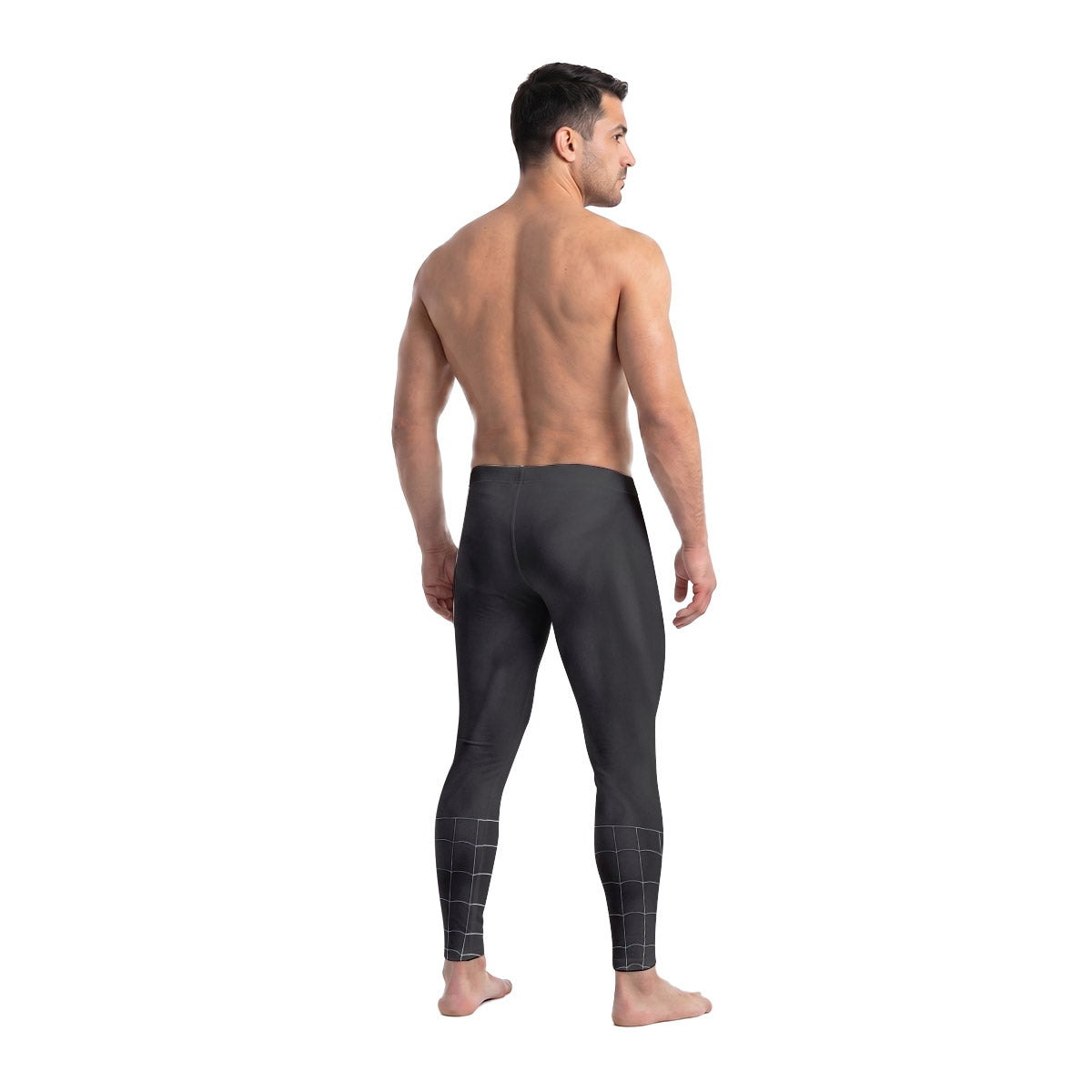  Spider Man Black Red Cosplay Men's Compression Leggings