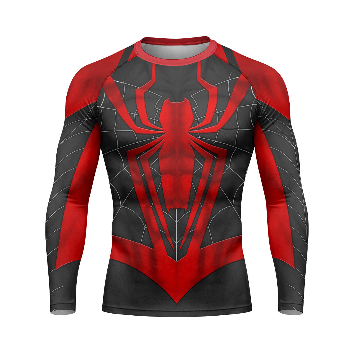 Spider Man Black Red Cosplay Rash Guard