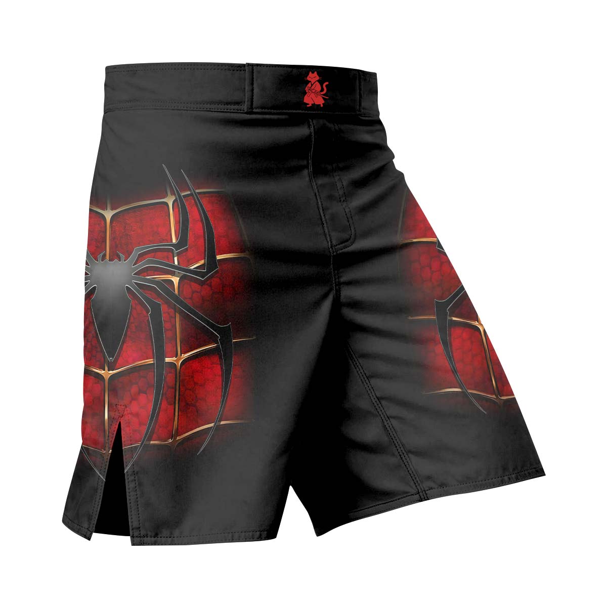 Spider Man Black Red Fight Shorts