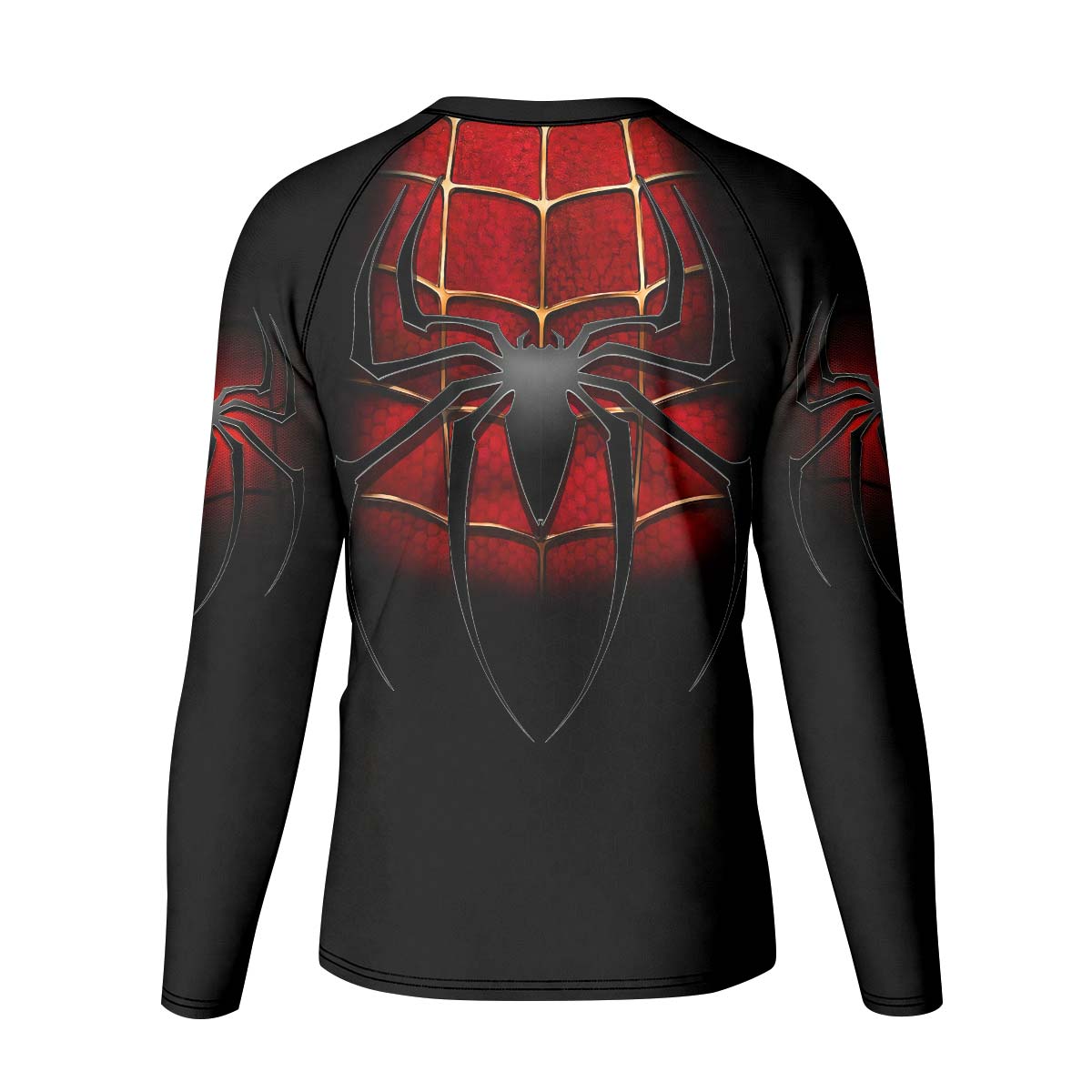Spider Man Black Red Kid Rash Guard