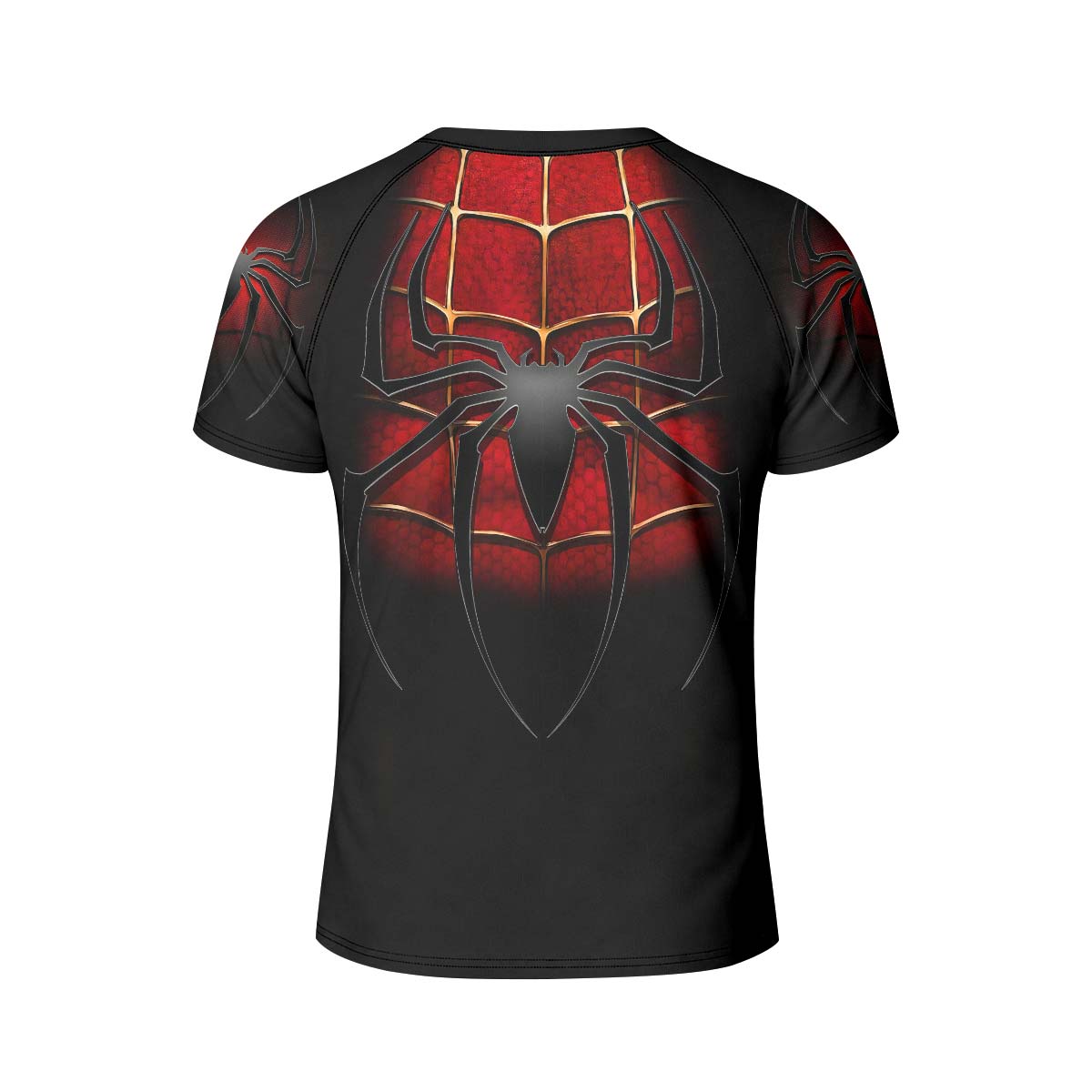 Spider Man Black Red Kid Rash Guard