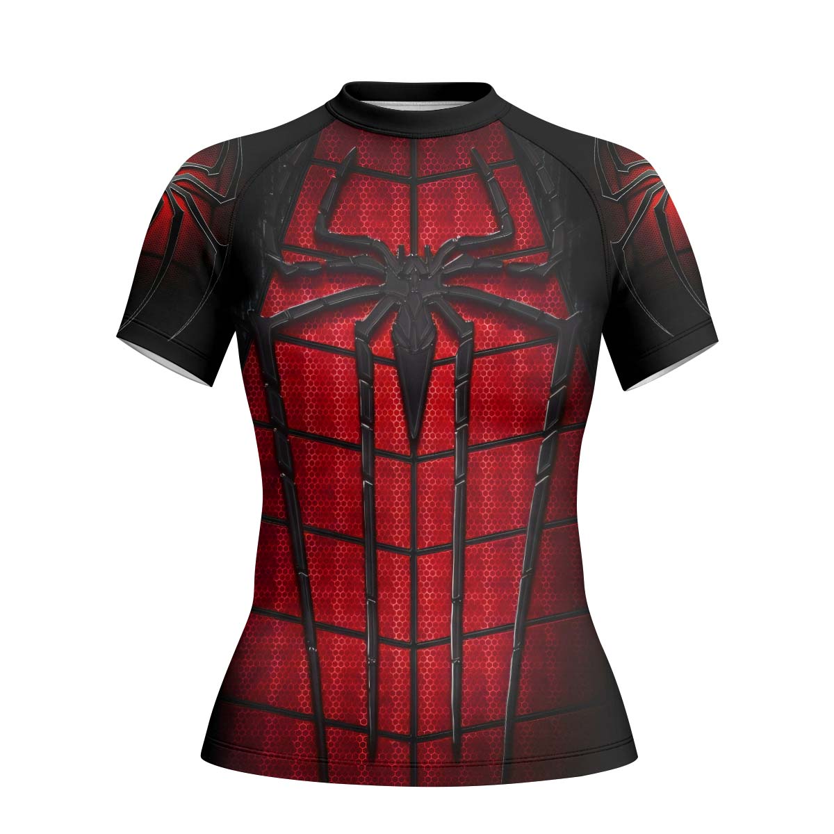 Spider Man Black Red Rash Guard