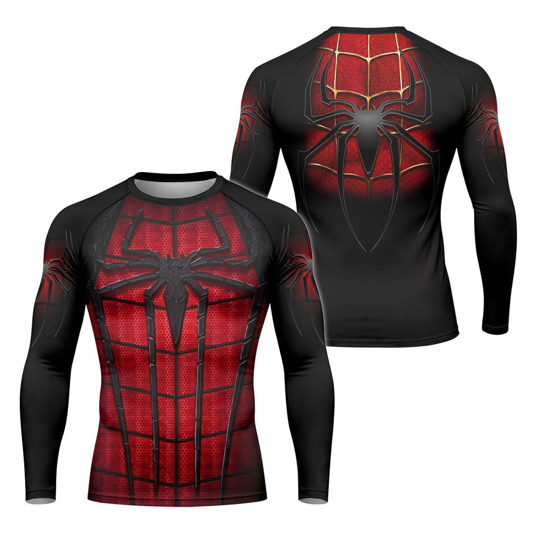 Spider Man Black Red Rash Guard