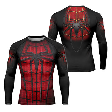 Spider Man Black Red Rash Guard