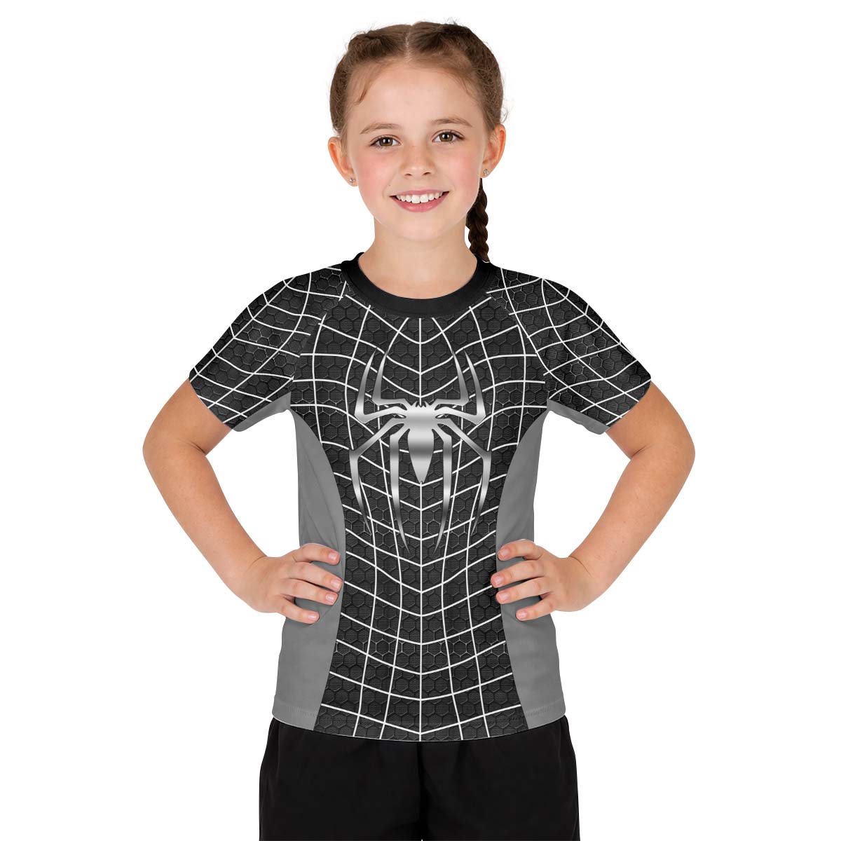 Spider Rash Guard Spider Man Black Suit Kid Rash Guard – Kids Rash Guard for MMA ...