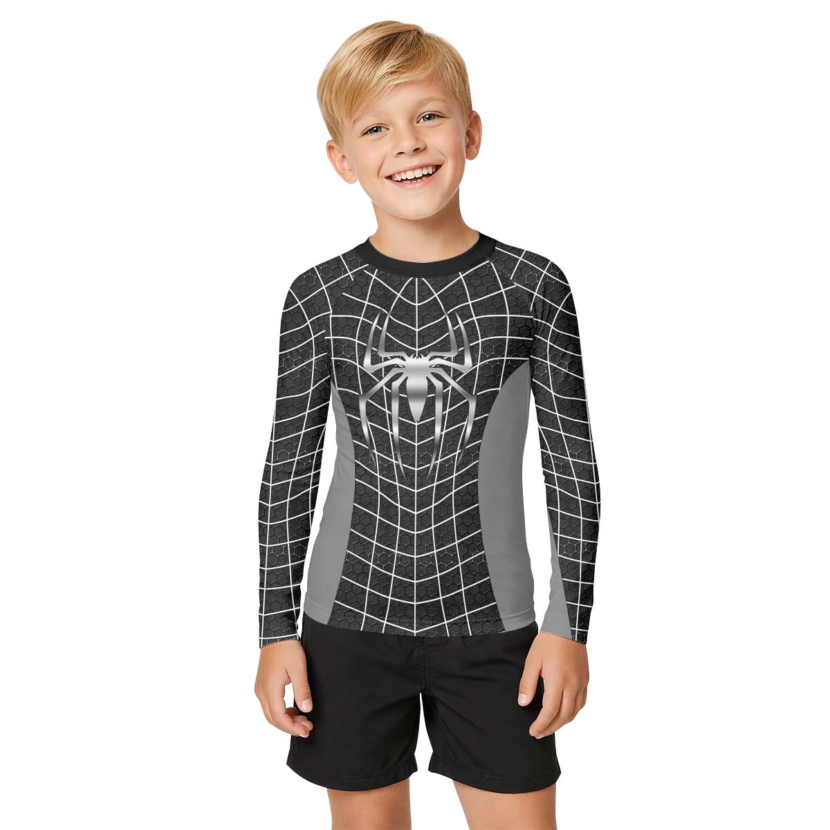 Spider Man Black Suit Kid Rash Guard