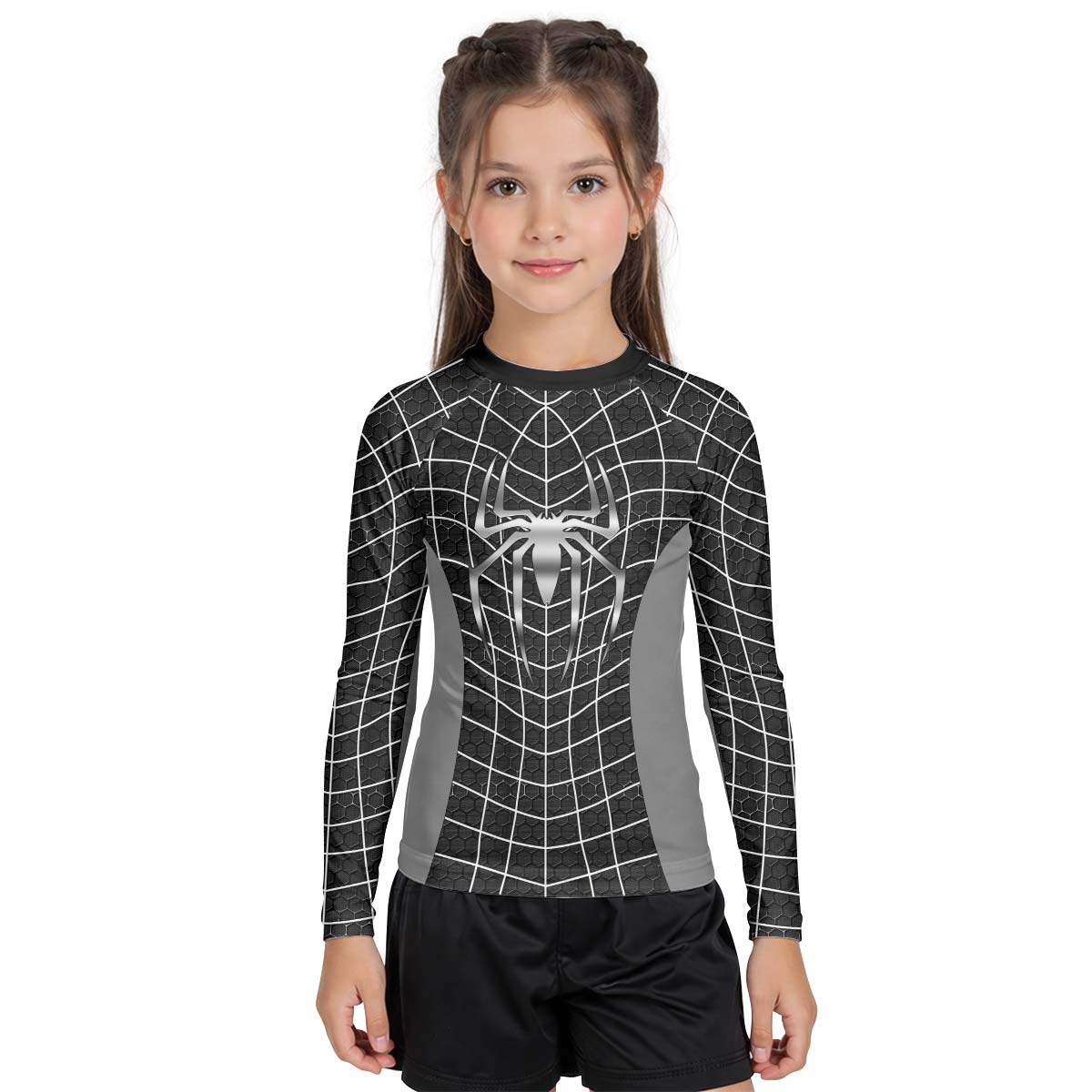Spider Man Black Suit Kid Rash Guard