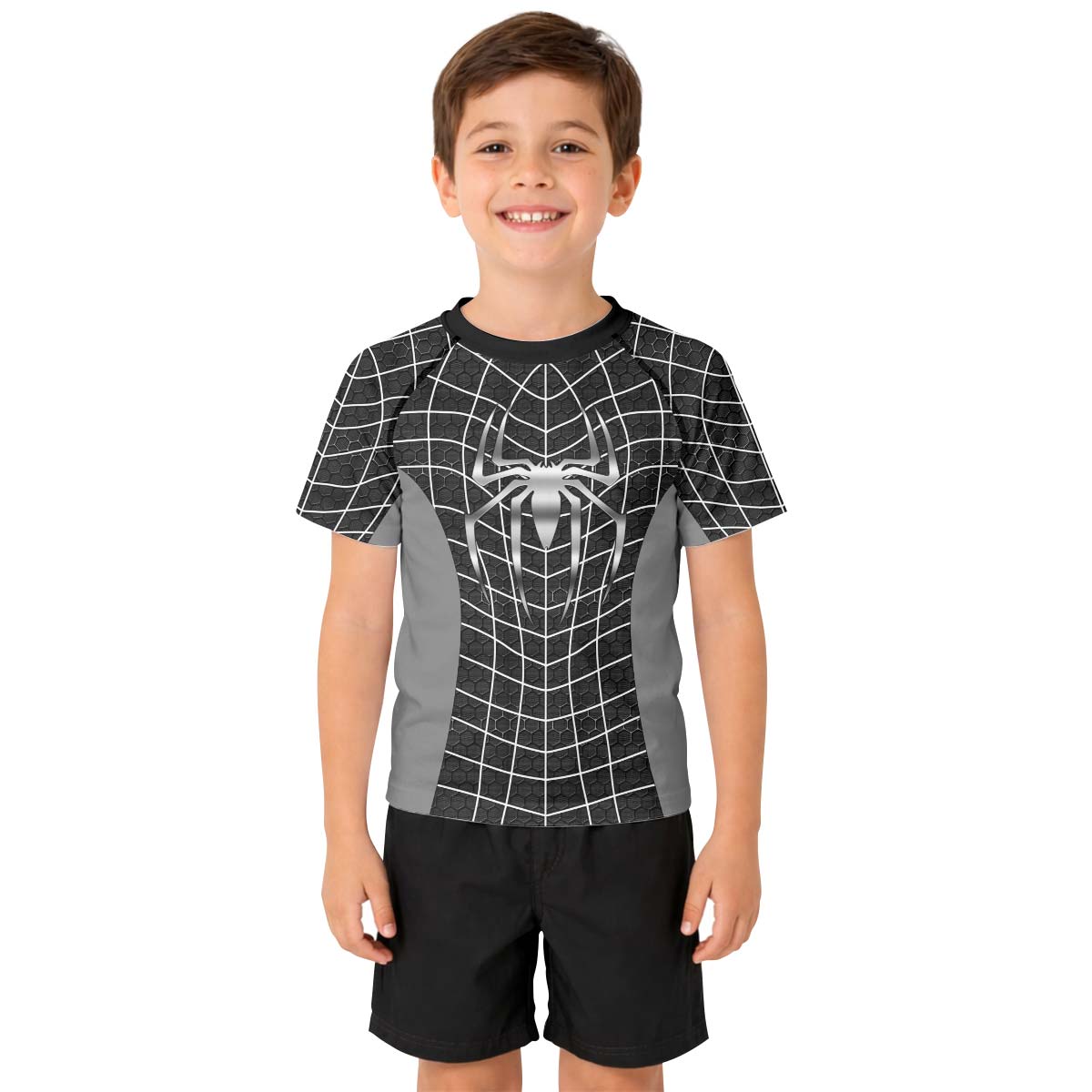 Spider Man Black Suit Kid Rash Guard