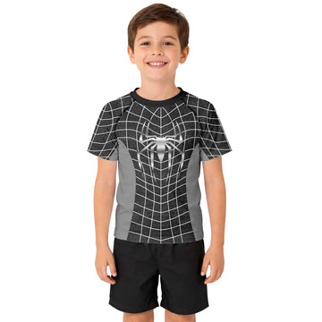 Spider Man Black Suit Kid Rash Guard
