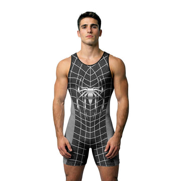 Spider Man Black Suit Wrestling Singlet