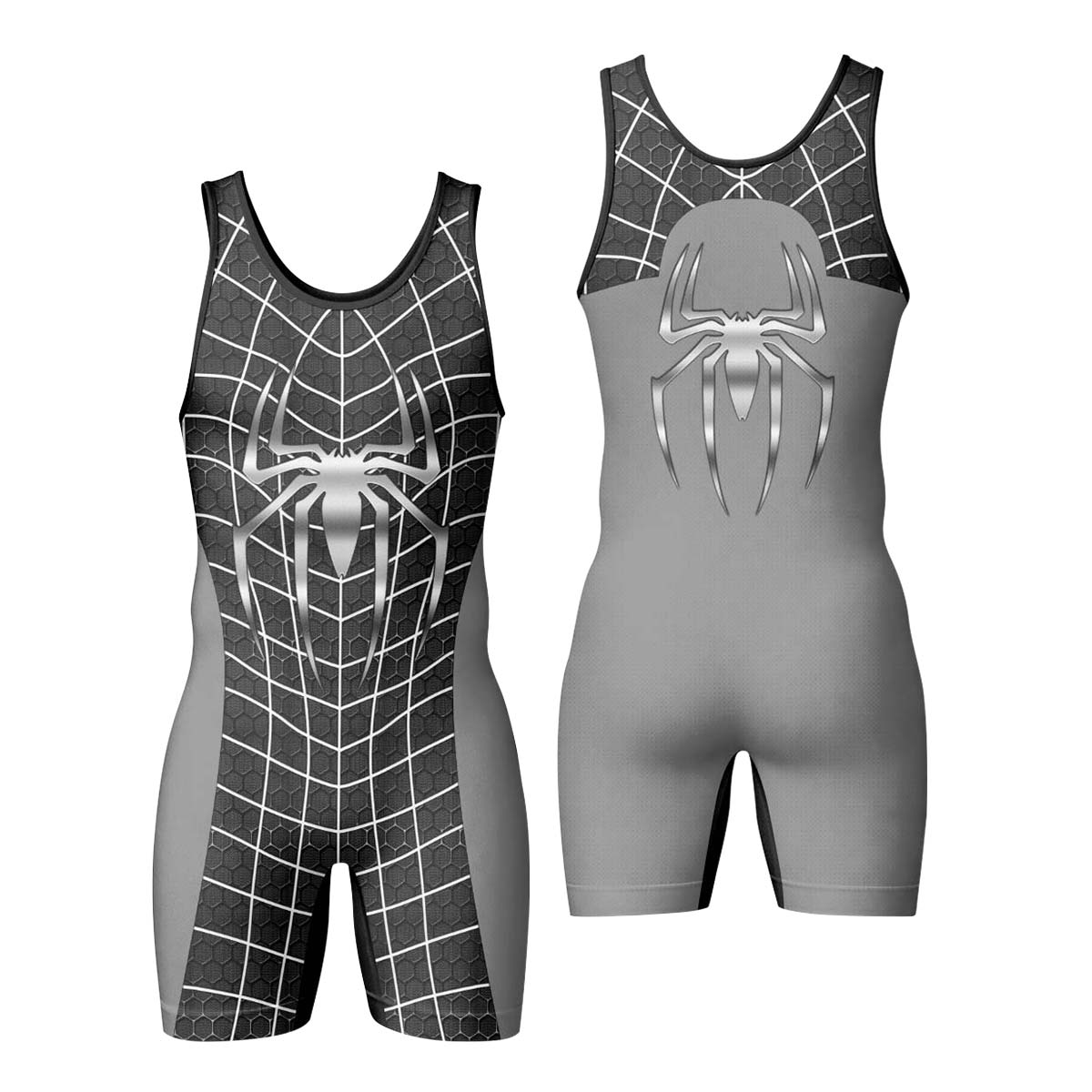 Spider Man Black Suit Wrestling Singlet