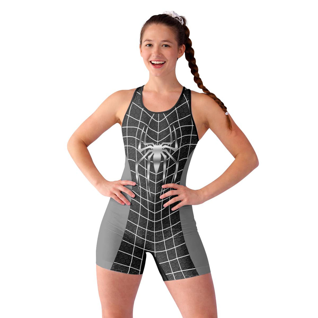 Spider Man Black Suit Wrestling Singlet