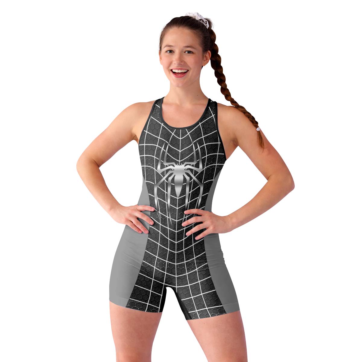 Spider Man Black Suit Wrestling Singlet