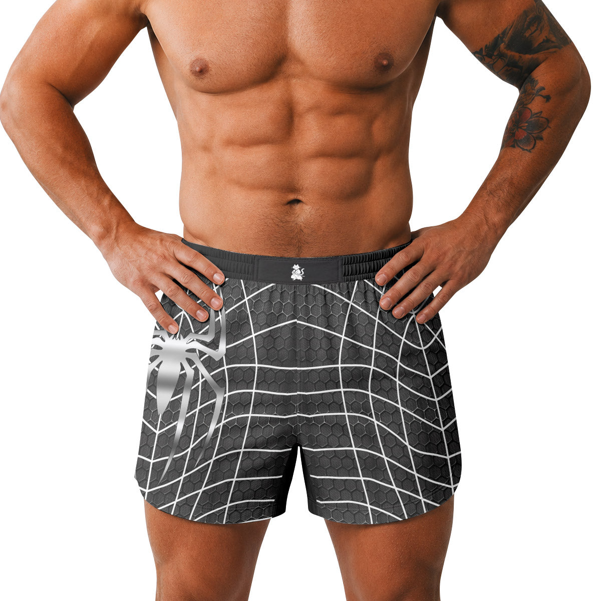 Spider Man Black Suit Grappling Shorts