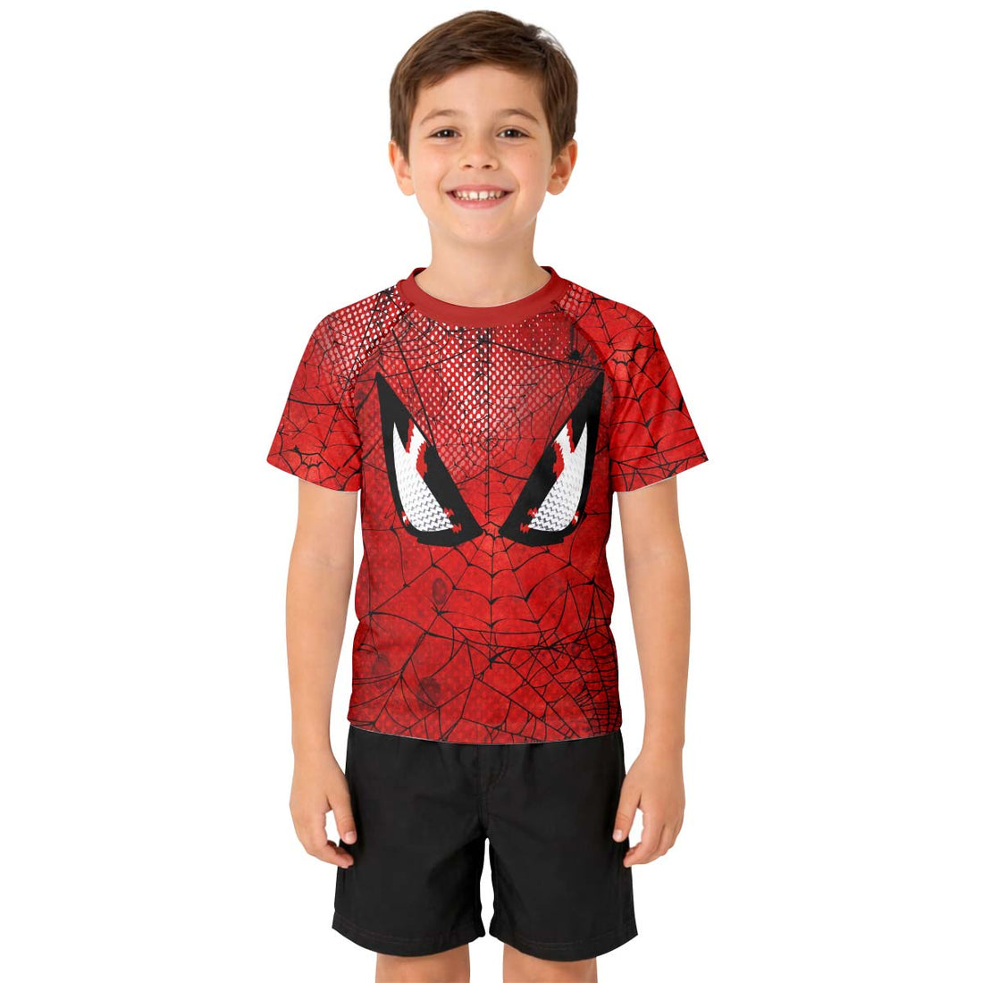  Spider Man Mask Kid Rash Guard