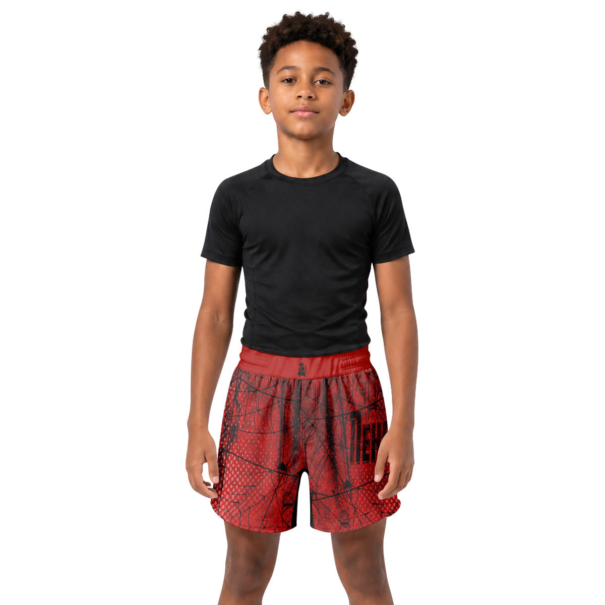 Spider Man Mask Kids Grappling Shorts