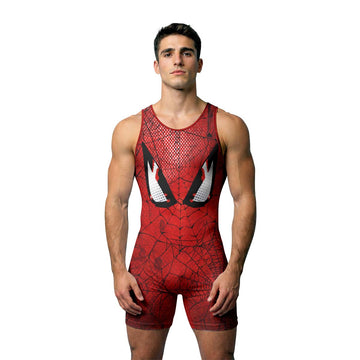 Spider Man Mask Wrestling Singlet