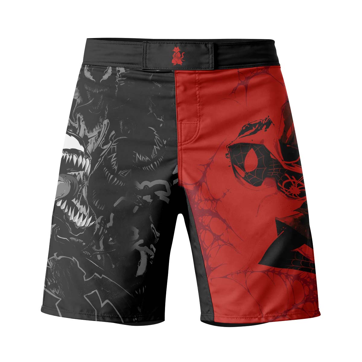 Spider Man Miles Morales And Venom Fight Shorts