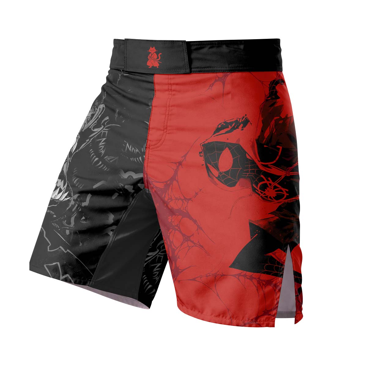 Spider Man Miles Morales And Venom Fight Shorts