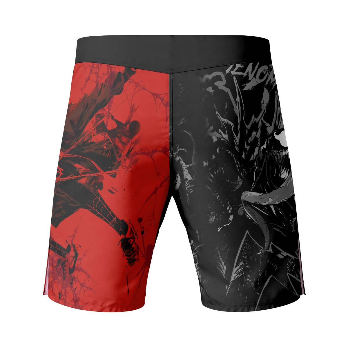 Spider Man Miles Morales And Venom Fight Shorts