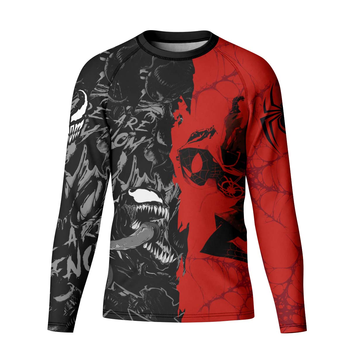 Spider Man Miles Morales And Venom Kid Rash Guard