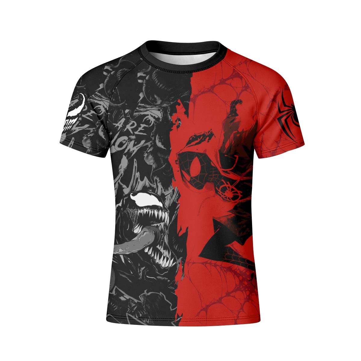 Spider Man Miles Morales And Venom Kid Rash Guard
