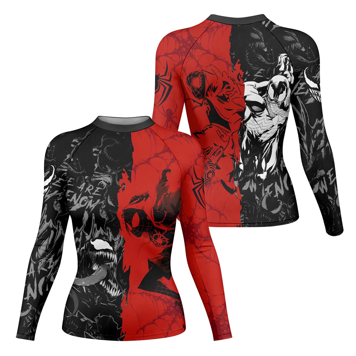 Spider Man Miles Morales And Venom Rash Guard