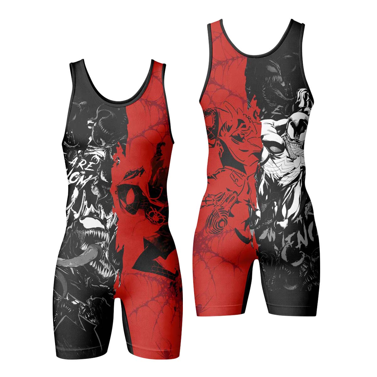 Spider Man Miles Morales And Venom Wrestling Singlet