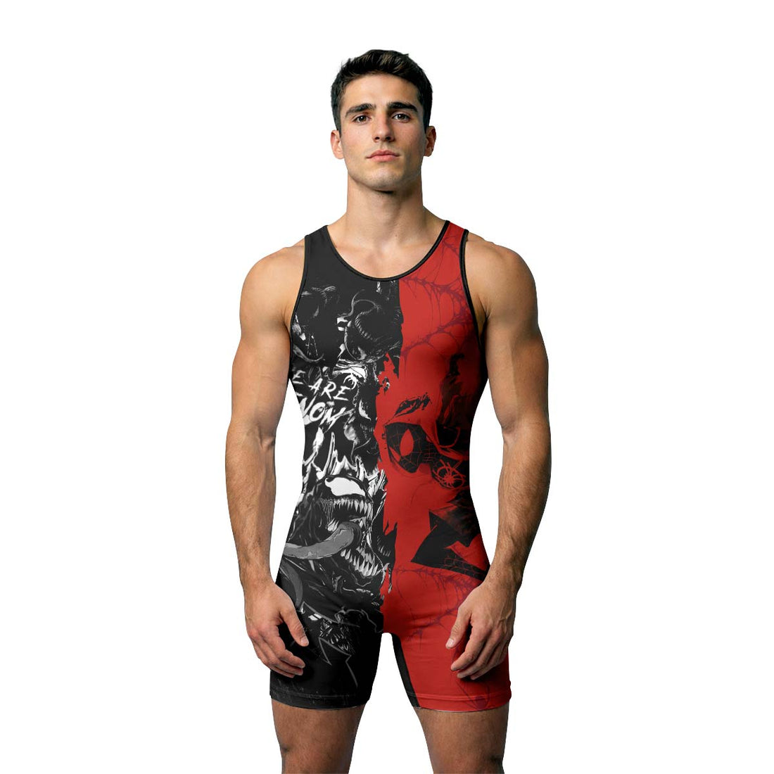 Spider Man Miles Morales And Venom Wrestling Singlet
