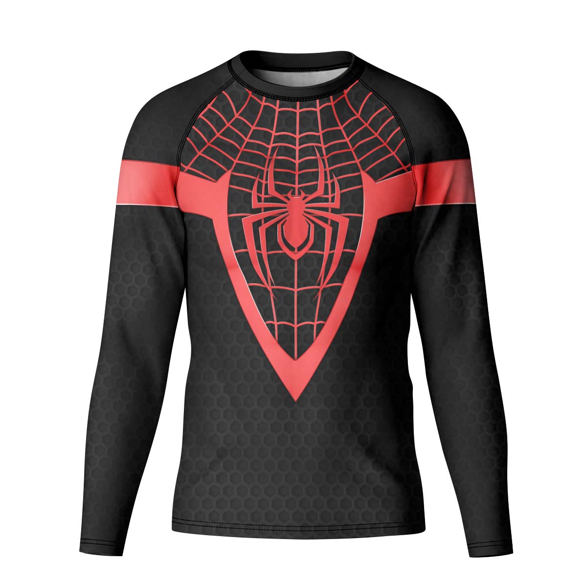 Spider Man Miles Morales Cosplay Kid Rash Guard