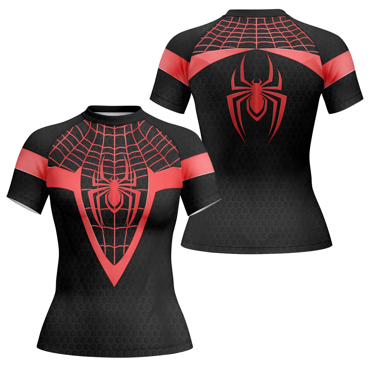 Spider Man Miles Morales Cosplay Rash Guard
