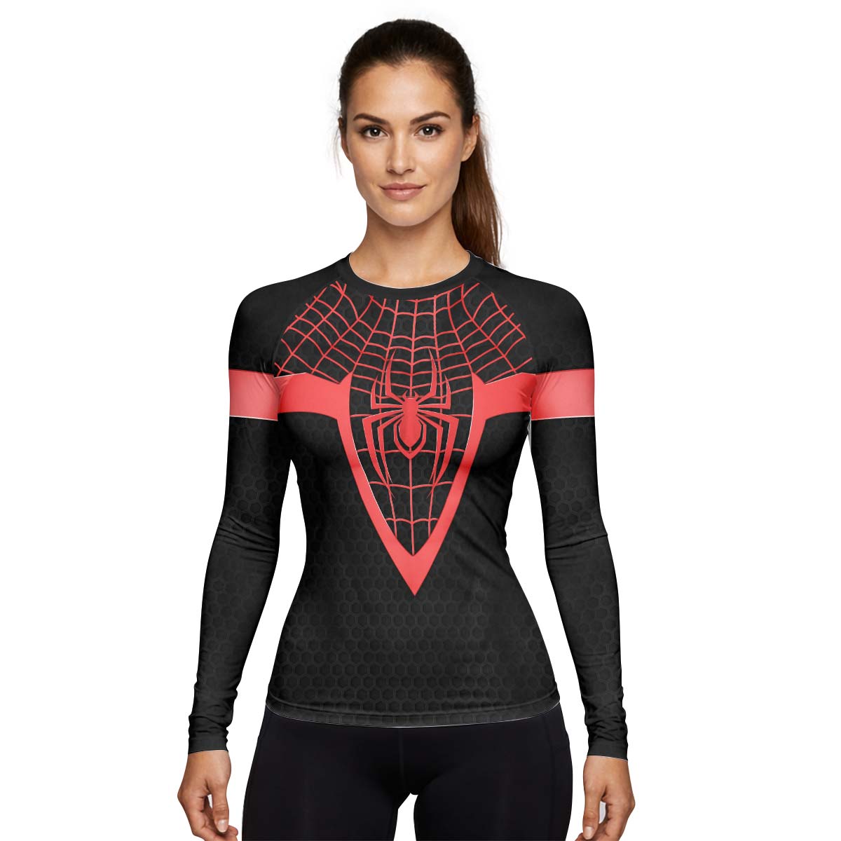Spider Man Miles Morales Cosplay Rash Guard