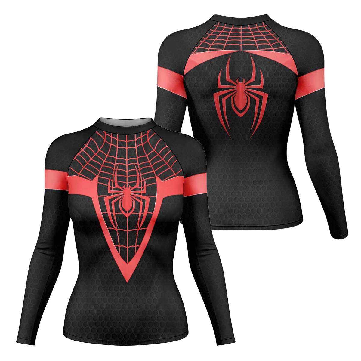 Spider Man Miles Morales Cosplay Rash Guard